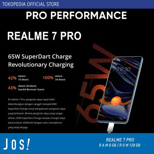 Foto Produk REALME 7 PRO 8/128GB RAM 8GB INTERNAL 128GB - GARANSI RESMI REALME - Biru dari J O S