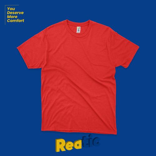 Foto Produk Reatic Kaos Polos Premium Ultrasoft Cotton Modal - Merah dari Reatic