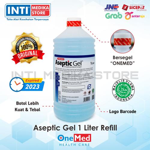 Foto Produk ONEMED - Aseptic Gel 1 Liter / Refill Hand Sanitizer / Antiseptic Gel dari INTI MEDIKA STORE