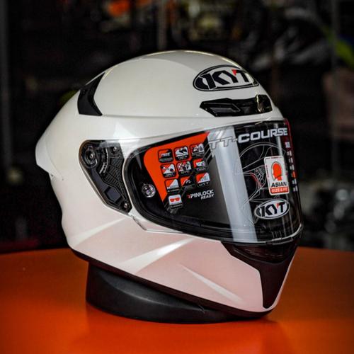 Jual Helm KYT TT Course White Pearl Solid Putih TTcourse Kota Bekasi Doctor Helm Tokopedia