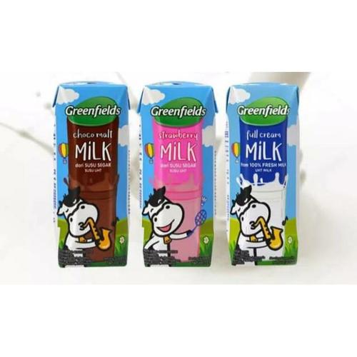 Foto Produk GREENFIELDS UHT 125ML 1 Karton isi 40pcs(Chocomalt,Strwbrry/Fullcream) - Coklat dari Pesan Kirim Store