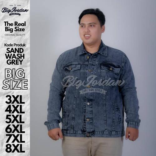 Jual jaket jeans pria jumbo/jaket denim 