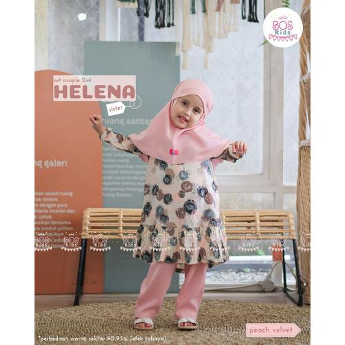 Foto Produk BAJU TUNIK ANAK HELENA BOSKIDS BAHAN KATUN RAYON WARNA PEACH VELVET - S dari asheeqaofficial