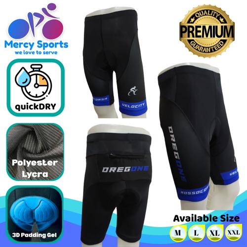 Foto Produk Celana Sepeda Padding Gel MTB Stretch Oregone (BGP-01) - Biru, XL dari Mercy Sports
