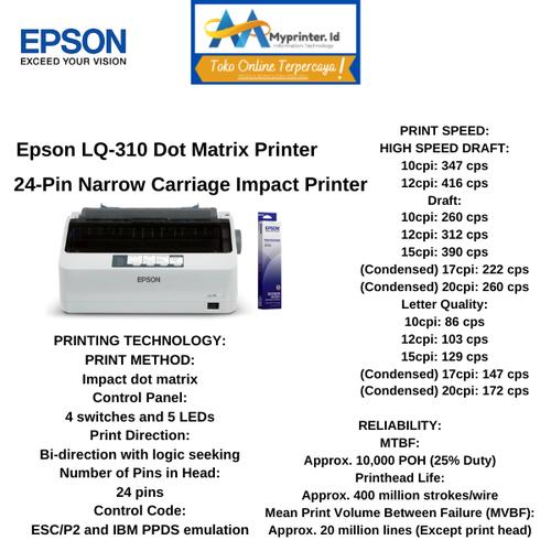 Foto Produk Epson LQ310 Dot Matrix Pinter dari myprinter.id