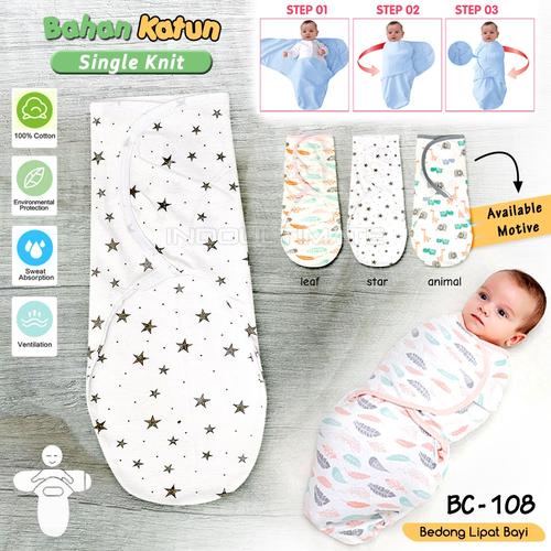 Foto Produk Bedong Bayi Bedong Lipat bedong instan BABY LEON BC-108 Bedong Bayi - Star dari indo ultimate