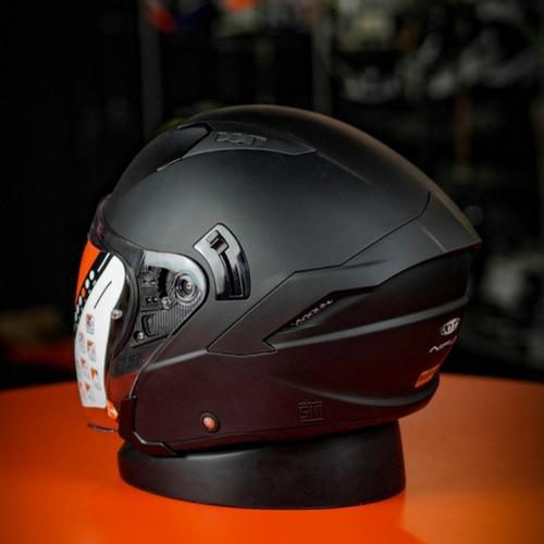 Jual Helm KYT Nfj Black Doff Matt Solid Hitam doff Nf j Kota