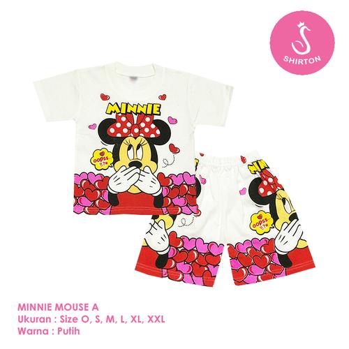 Foto Produk Baju Setelan Anak Perempuan Minnie Mouse Model A Shirton - MINNIE A, Size O dari shirton