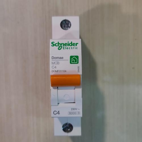Gambar MCB 4A 1P Domae Schneider Tipe Baru dari Quizel Electric undefined Tokopedia