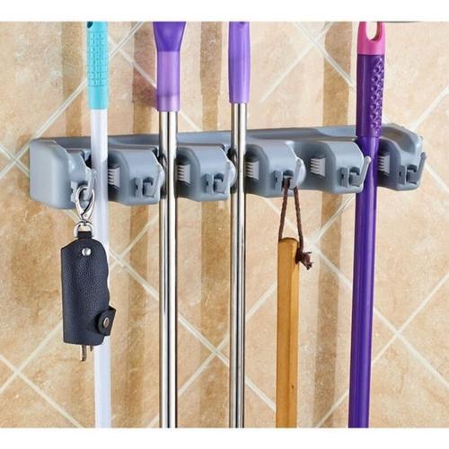 Foto Produk (5 Slot) Gantungan Sapu Pel Dengan Hook 5 Slot Magic Mop Holder dari Belly Belly
