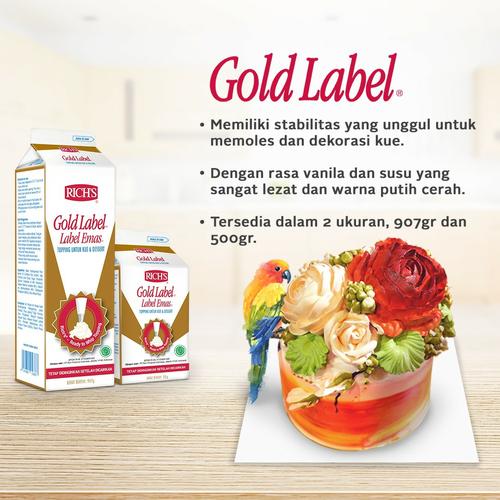 Jual RICHS Gold Label Topping Whipping Cream 500 gr ( Gosend Bandung