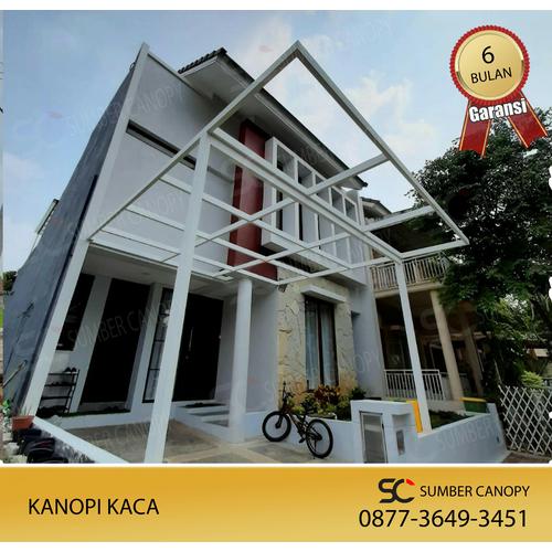 Jual Canopy Kaca tempered Carport rumah minimalis - Jakarta Selatan