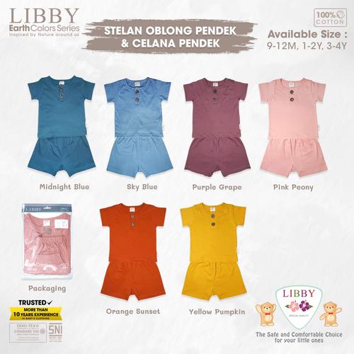 Foto Produk Libby Baby - Setelan pendek Earth Colors Series - Yellow Pumpkin, 9-12 M dari Baby Feli Shop
