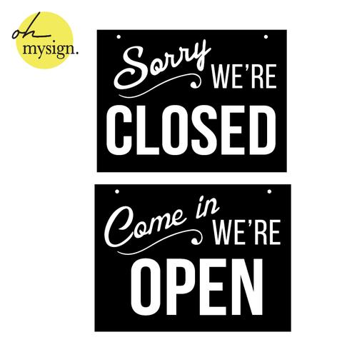 Jual SIGN ACRYLIC OPEN CLOSED PRINTED / SIGNAGE AKRILIK / PAPAN ACRYLIC ...