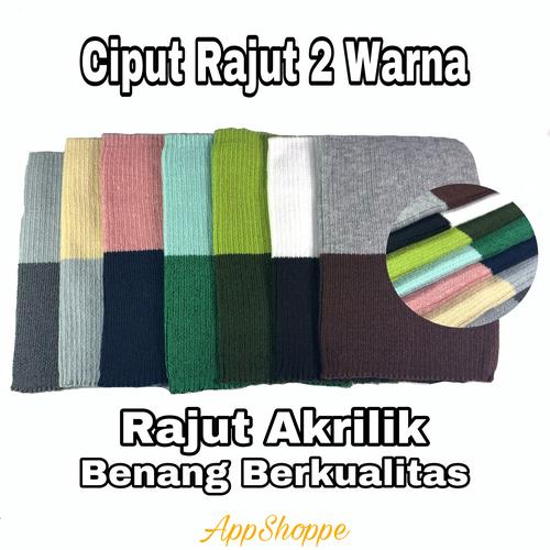 Gambar Ciput Inner Bandana Rajut 2 Warna Good Quality Anti Pusing Nyaman - BrownLightGrey dari ZetiraCollection Jakarta Selatan Tokopedia