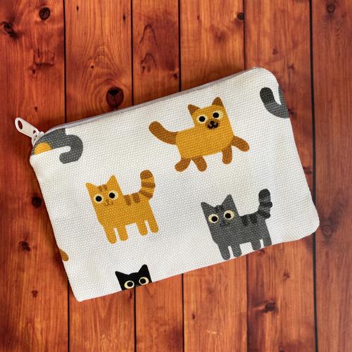 Foto Produk ViebeeSHOP | Dompet kanvas souvenir pernikahan | DK 14.10 MRK PINK - KUCING dari pusat tas undangan