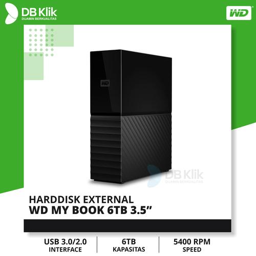 Foto Produk Hardisk External WD MyBook 3,5 inch 6TB - HDD WD MyBook 6TB dari dbclick
