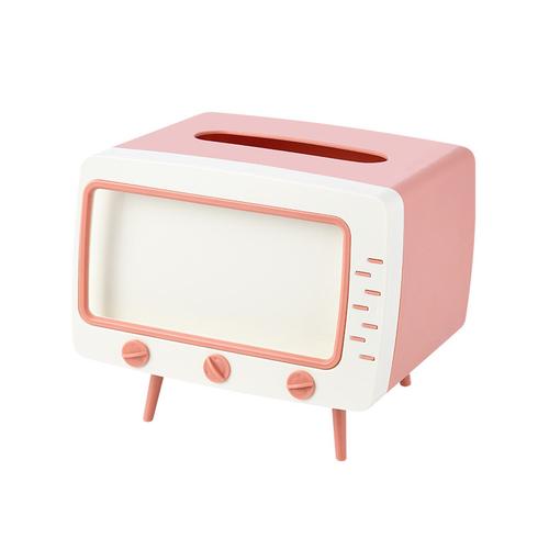 Foto Produk Tempat tissue bentuk TV RETRO READY - Merah Muda dari eheels_shoes