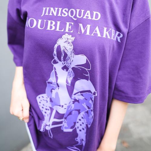 Foto Produk JINISO T-Shirt Jinisquad Oversize Purple Tee | Kaos dari JINISO.ID