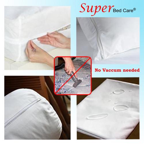 Foto Produk pelindung kasur anti tungau 120x200x35 Resleting dari Super-Bedcare