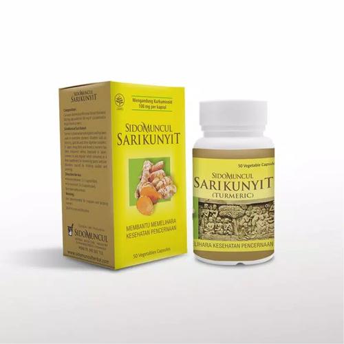 Foto Produk Sido Muncul Herbal Sari Kunyit 50 Kapsul dari Samudra Pahala Store