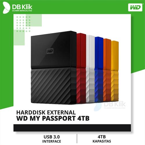 Foto Produk WD My Passport 4TB New Design Portable Harddisk dari dbclick