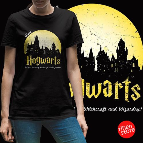 Visit Hogwarts - Kaos Cewek Slim Fit 
