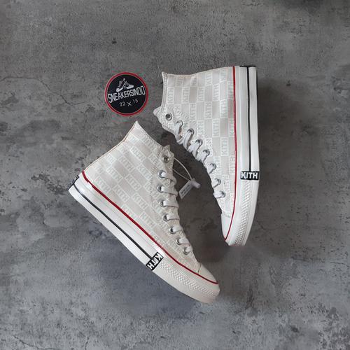 Jual Sepatu Converse All Star 70s Hi x KITH White Natural - white 