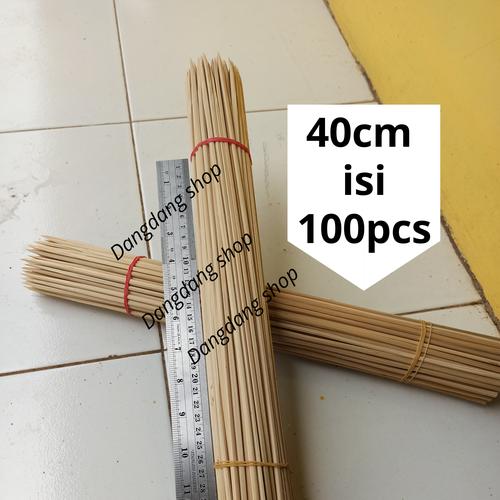Jual Tusuk Sate Bambu Panjang 40cm Isi 100 Pcs Tusuk Kentang Spiral Kab Tangerang Dangdang Shop Tokopedia