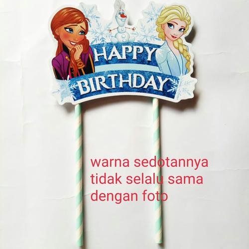 Foto Produk Topper cake kue ulang tahun karakter frozen dari recht shop