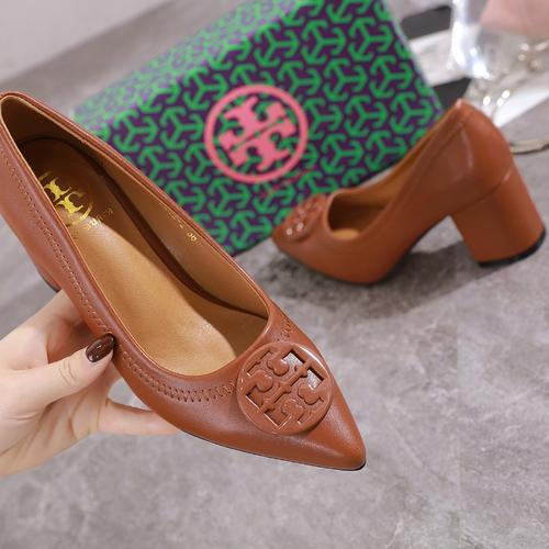 tory burch block heel pump