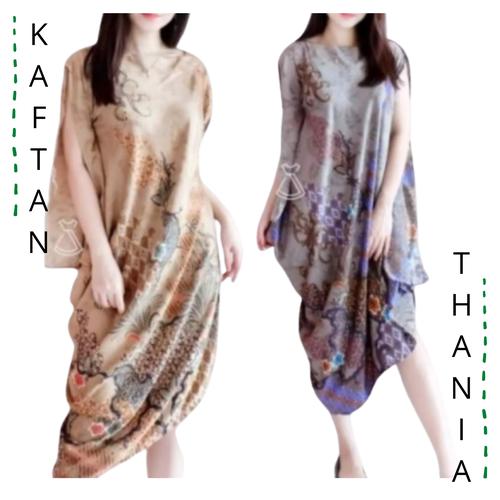 Jual BAJU KAFTAN MODERN SATIN BATIK 