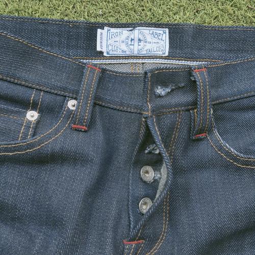 mischief denim iron label selvedge 21oz 