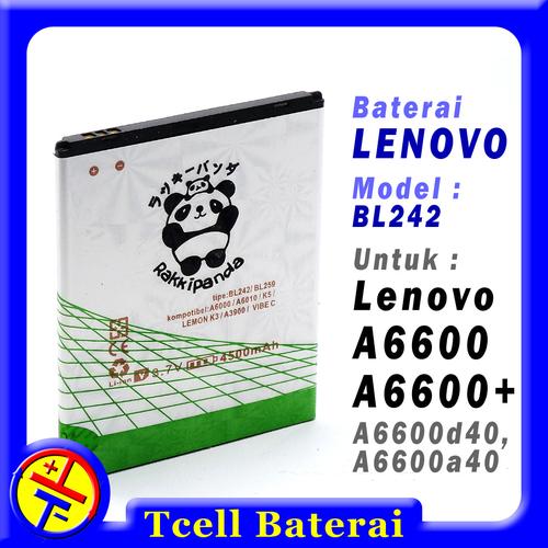 Jual Baterai Lenovo A6600 Plus A6600d40 A6600a40 Bl242 Rakkipanda Kab Tangerang Tcell Baterai Tokopedia