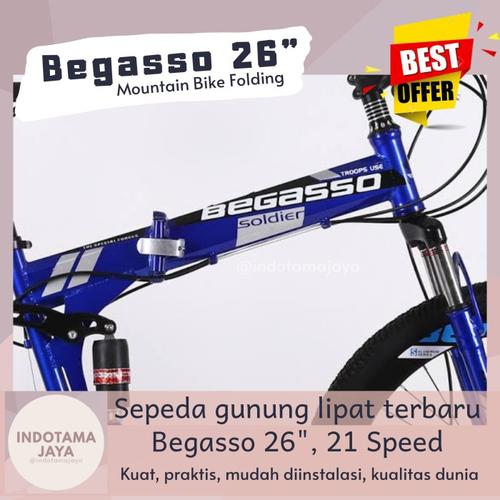 Foto Produk (Indotama) Begasso 26 Folding Mountain Bike Sepeda Gunung Lipat dari Indotama Jaya