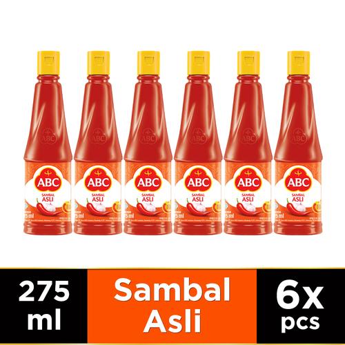 Foto Produk ABC Sambal Asli 275 ml - Multipack 6 pcs dari ABC Official Store