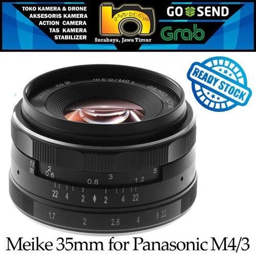 Foto Produk Lensa Meike 35mm F1.7 For Mirrorless Panasonic & Olympus Mount M 4/3 - Meike 35mm Only dari Invicom