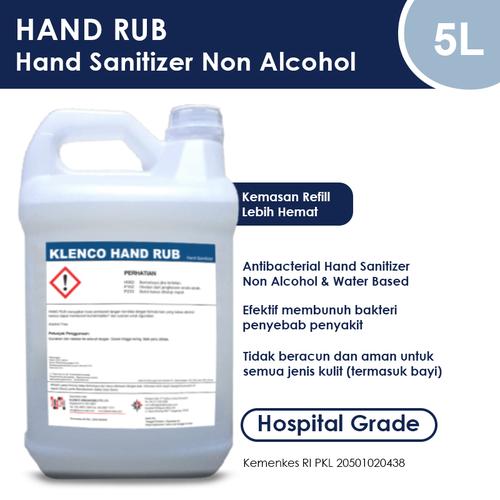 Foto Produk Hand Sanitizer Non Alcohol - Antiseptic - Klenco Hand Rub (5L) dari Adhya Graha Kencana
