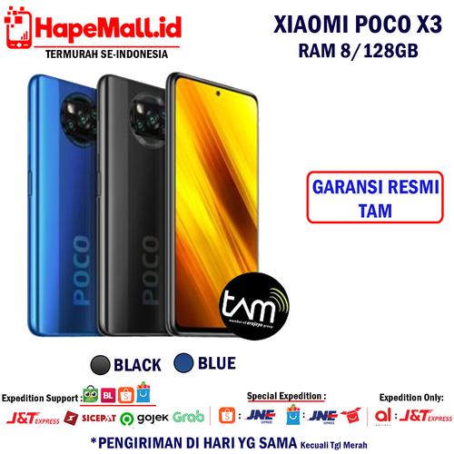 Foto Produk XIAOMI POCO X3 NFC 8/128GB GARANSI RESMI TERMURAH - Biru dari Hapemall.id