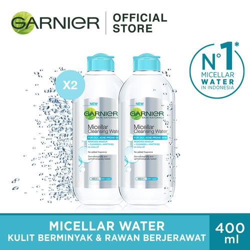 Foto Produk Garnier Micellar Water Blue Twin Pack dari Garnier Official