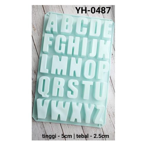 Foto Produk YH-0487 CETAKAN SILIKON cetakan coklat pudding huruf abjad alphabet dari Yamama Baking