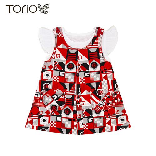 Foto Produk Torio Jumper Set Charming Red - Baju Setelan Jumper Anak Perempuan - 1-2 tahun dari Torio