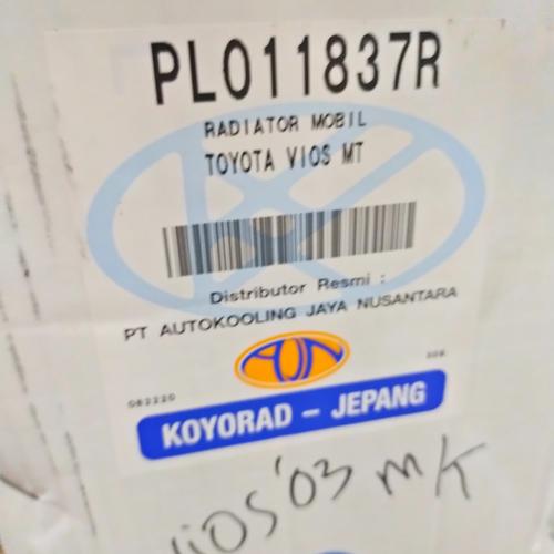 Foto Produk Radiator Vios GEN 1 Manual 16400-0M030 merk koyorad dari Emerald - PrioMotor