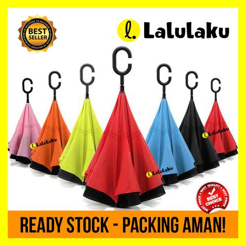 Foto Produk Payung Terbalik Kazbrella Polos dari Lalulaku