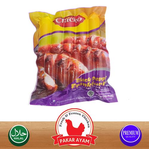 Foto Produk SOSIS MINI CHICKO / SOSIS CHICKO KEMASAN 500 GRAM ISI 10 PCS - Blackpaper dari Pakar Ayam