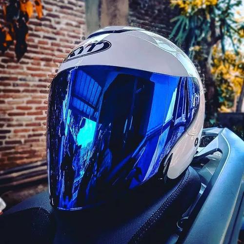 Foto Produk VISOR KYT KYOTO/INK DYNAMIC/INK METRO VENOM IRIDIUM BLUE+RACHET dari JODOH HELMET