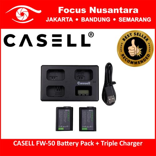 Foto Produk CASELL FW-50 Battery Pack + Triple Charger dari Focus Nusantara