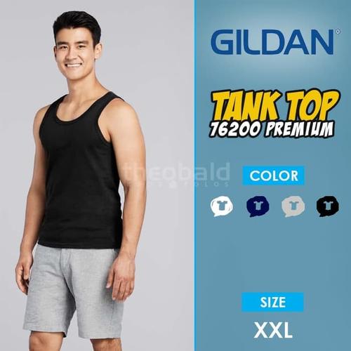 Foto Produk Kaos Tank Top Gildan Premium 76200 Original Size XXL dari Kaos Polos Theobald