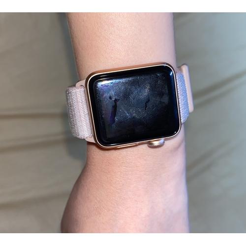 Iwatch series 3 38mm rosegold bekas 