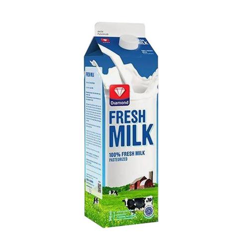 Foto Produk Diamond Fresh Milk Plain - Susu Segar Pasteurisasi (946ml) dari Batur Coffee